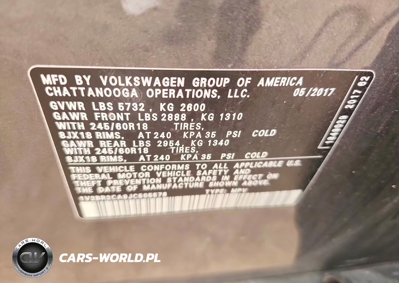 2018 Volkswagen Atlas VIN:1V2BR2CA9JC505578 - 13
