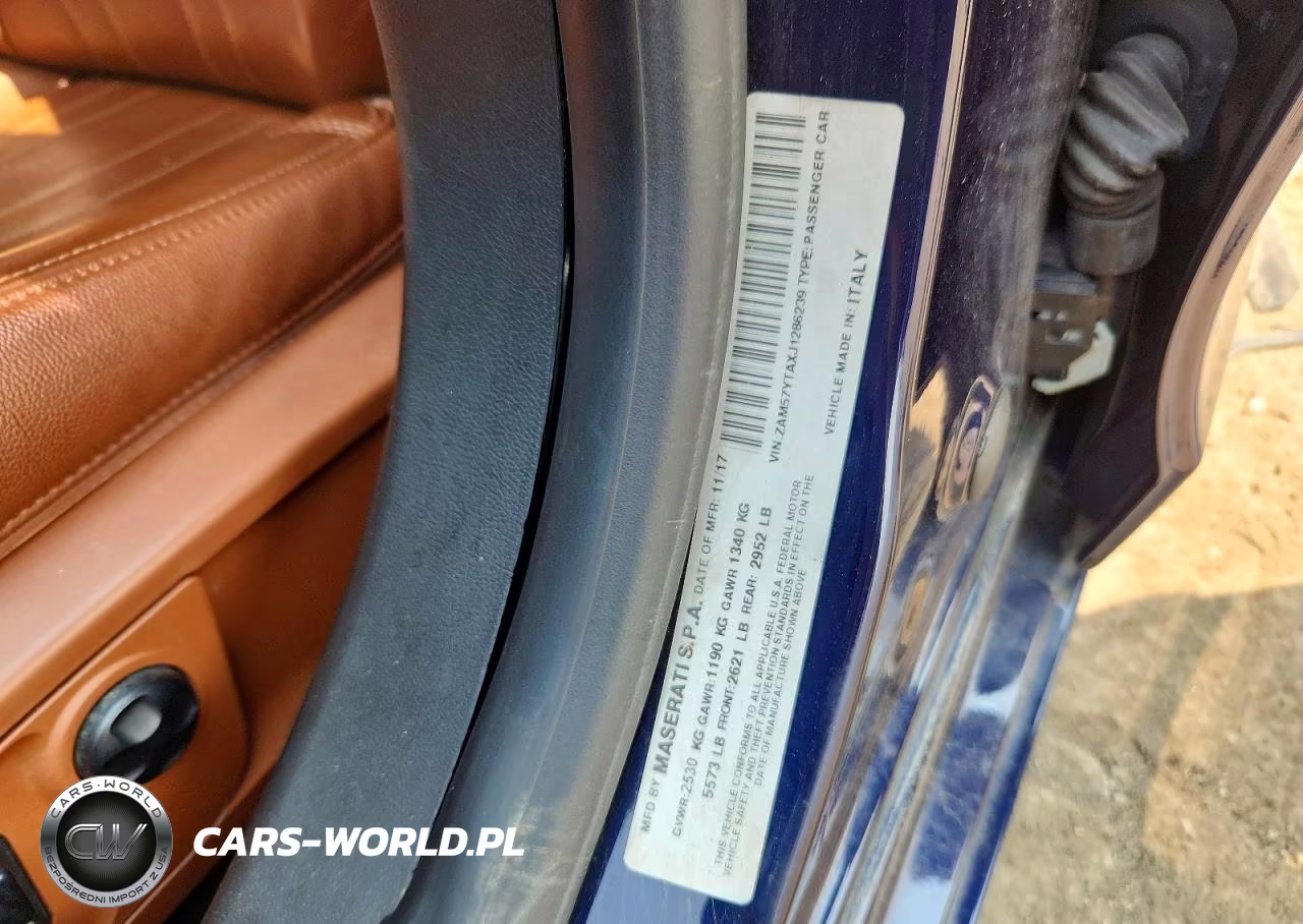 2018 Maserati Ghibli S VIN:ZAM57YTAXJ1286239 - 12