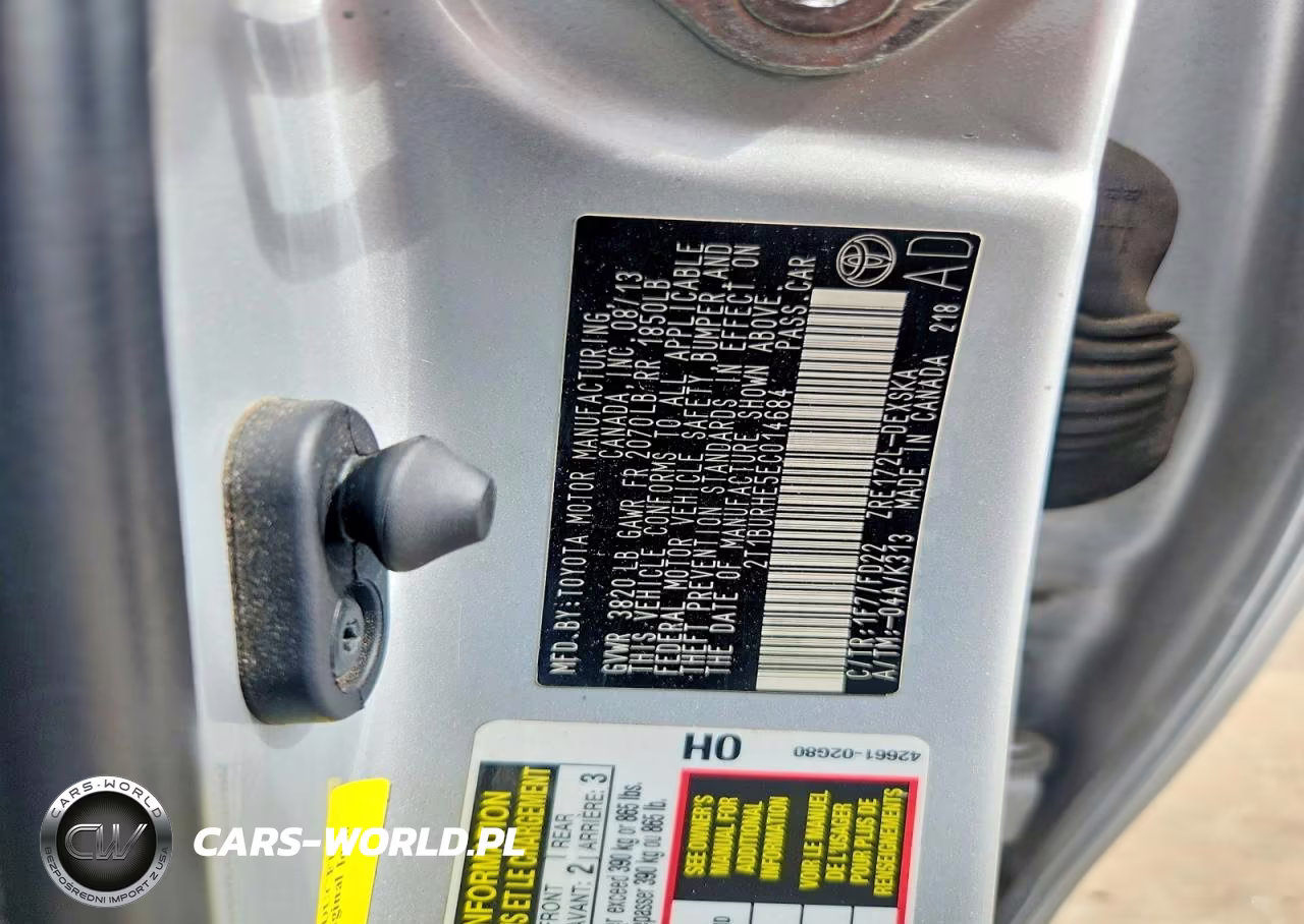 2014 Toyota Corolla S Plus VIN:2T1BURHE5EC014684 - 12