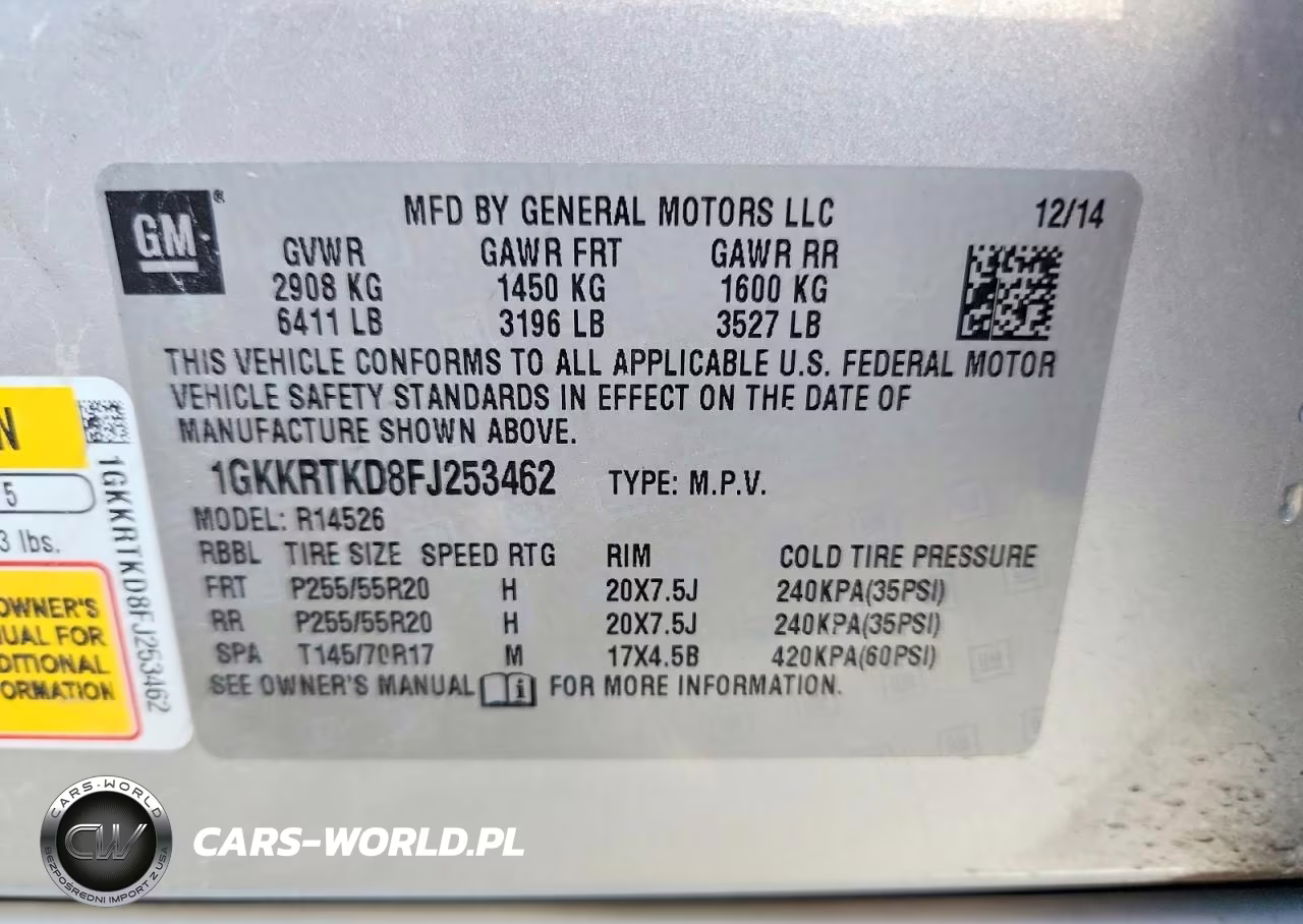 2015 GMC Acadia Denali VIN:1GKKRTKD8FJ253462 - 13