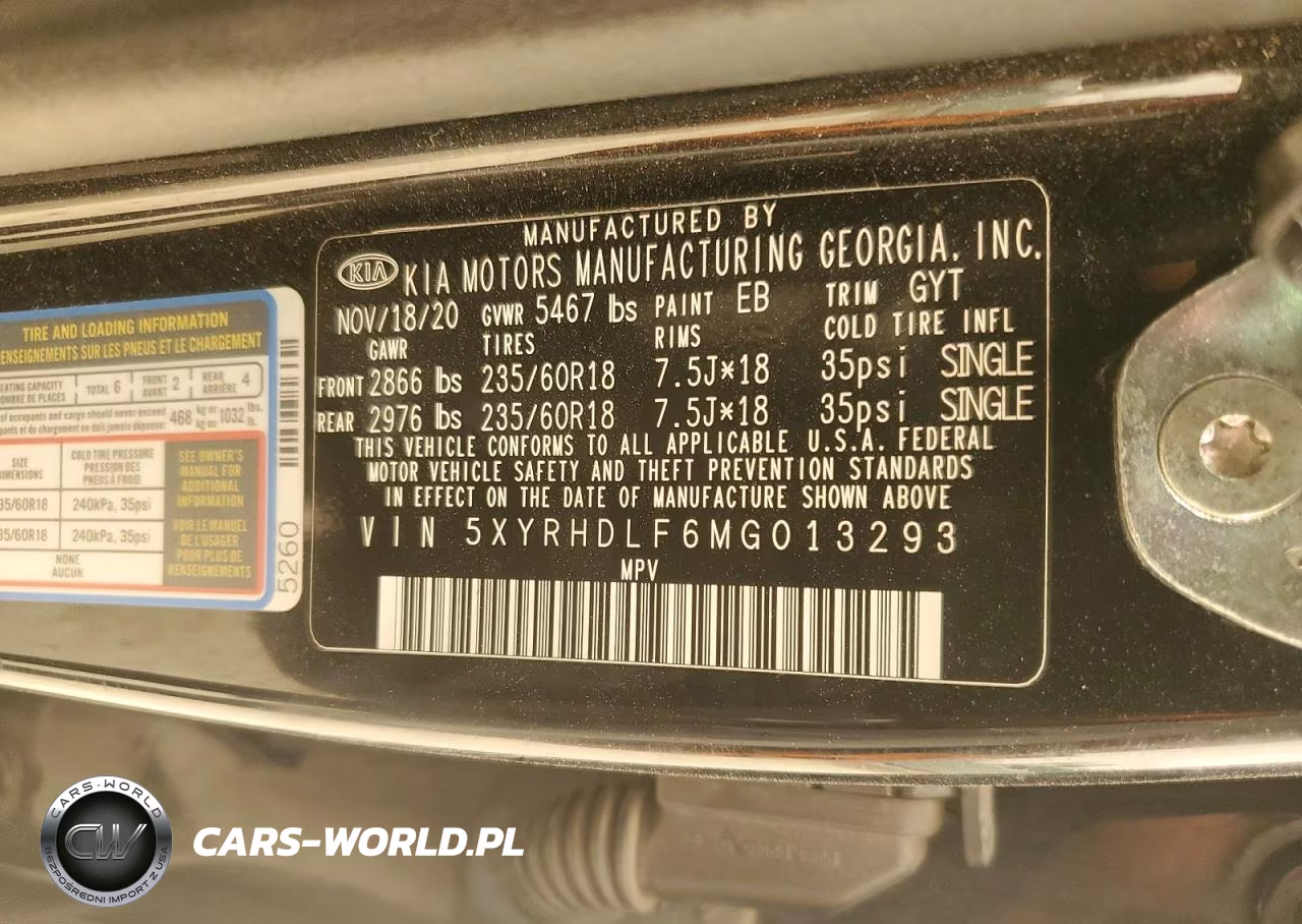 2021 Kia Sorento Ex VIN:5XYRHDLF6MG013293 - 13