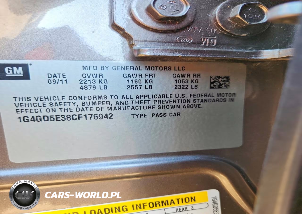 2012 Buick Lacrosse Premium VIN:1G4GD5E38CF176942 - 13