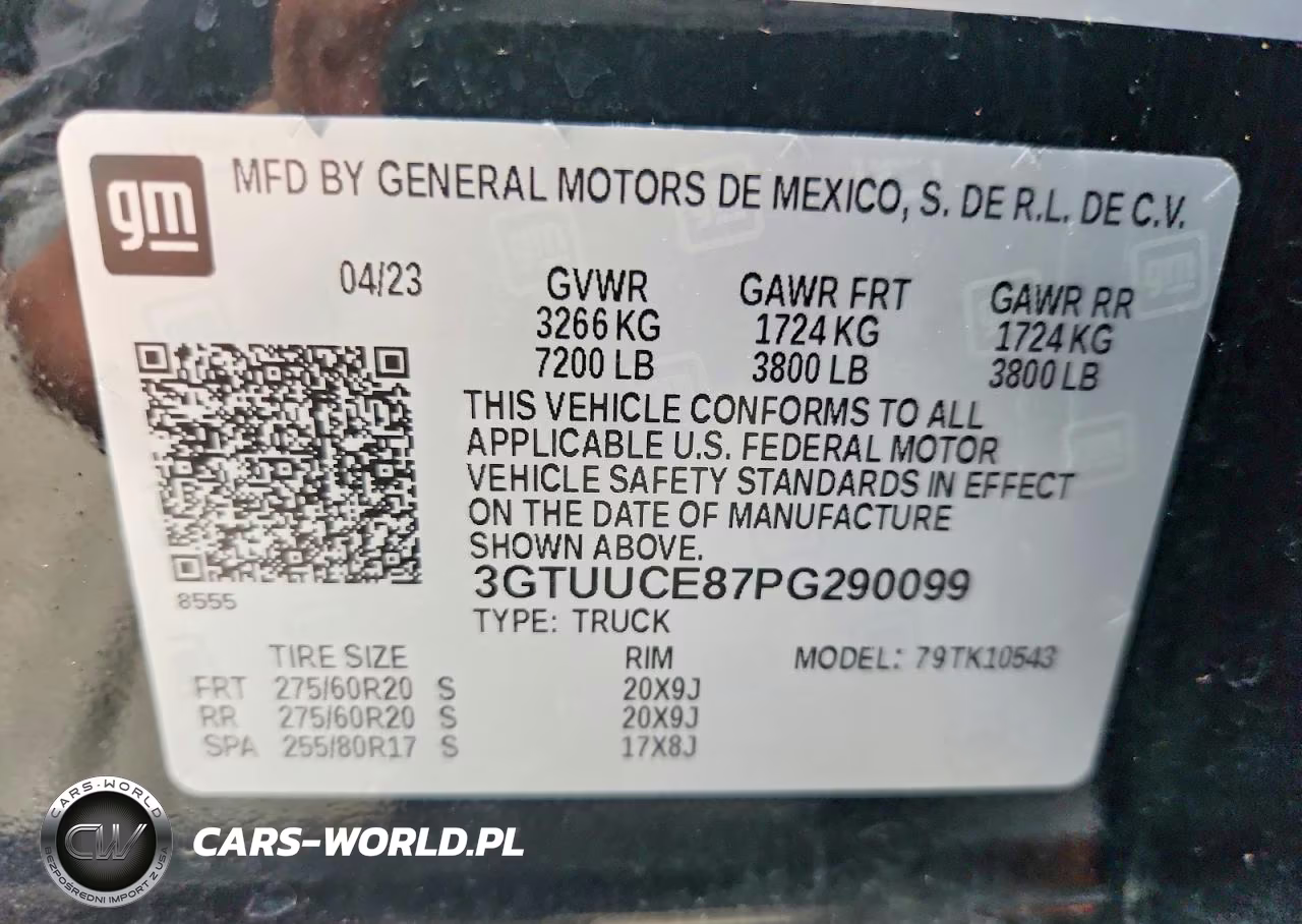 2023 GMC Sierra K1500 Elevation VIN:3GTUUCE87PG290099 - 12