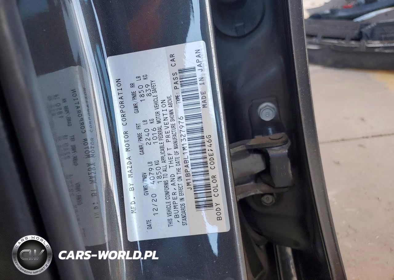2021 Mazda 3 Select VIN:JM1BPABL1M1327976 - 12