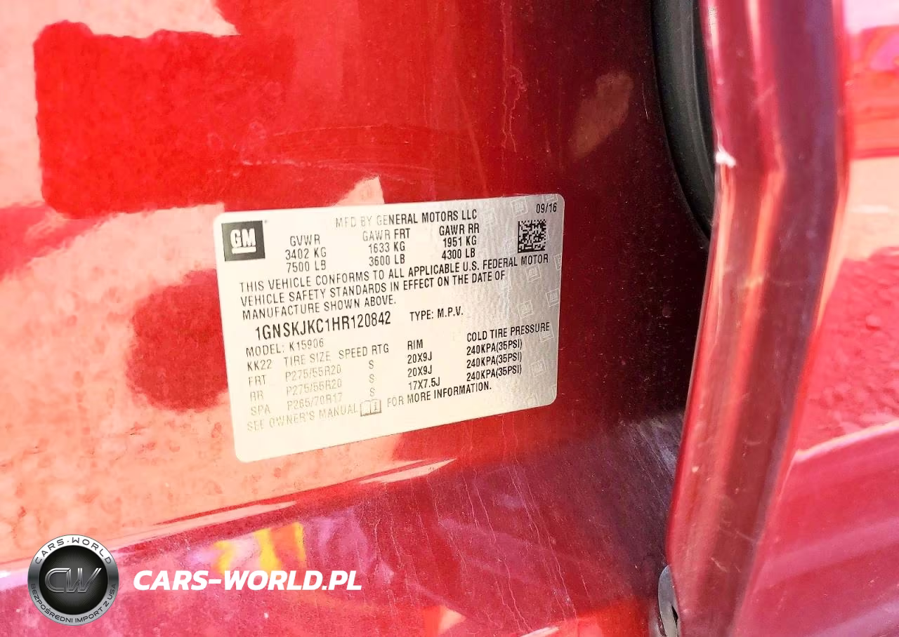 2017 Chevrolet Suburban K1500 Premier VIN:1GNSKJKC1HR120842 - 13