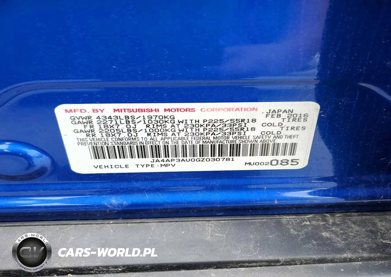 2016 Mitsubishi Outlander Sport Es VIN:JA4AP3AU0GZ030781 - 13