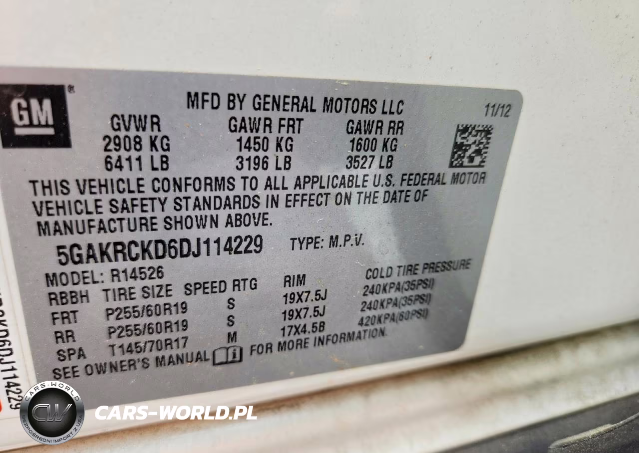 2013 Buick Enclave VIN:5GAKRCKD6DJ114229 - 13
