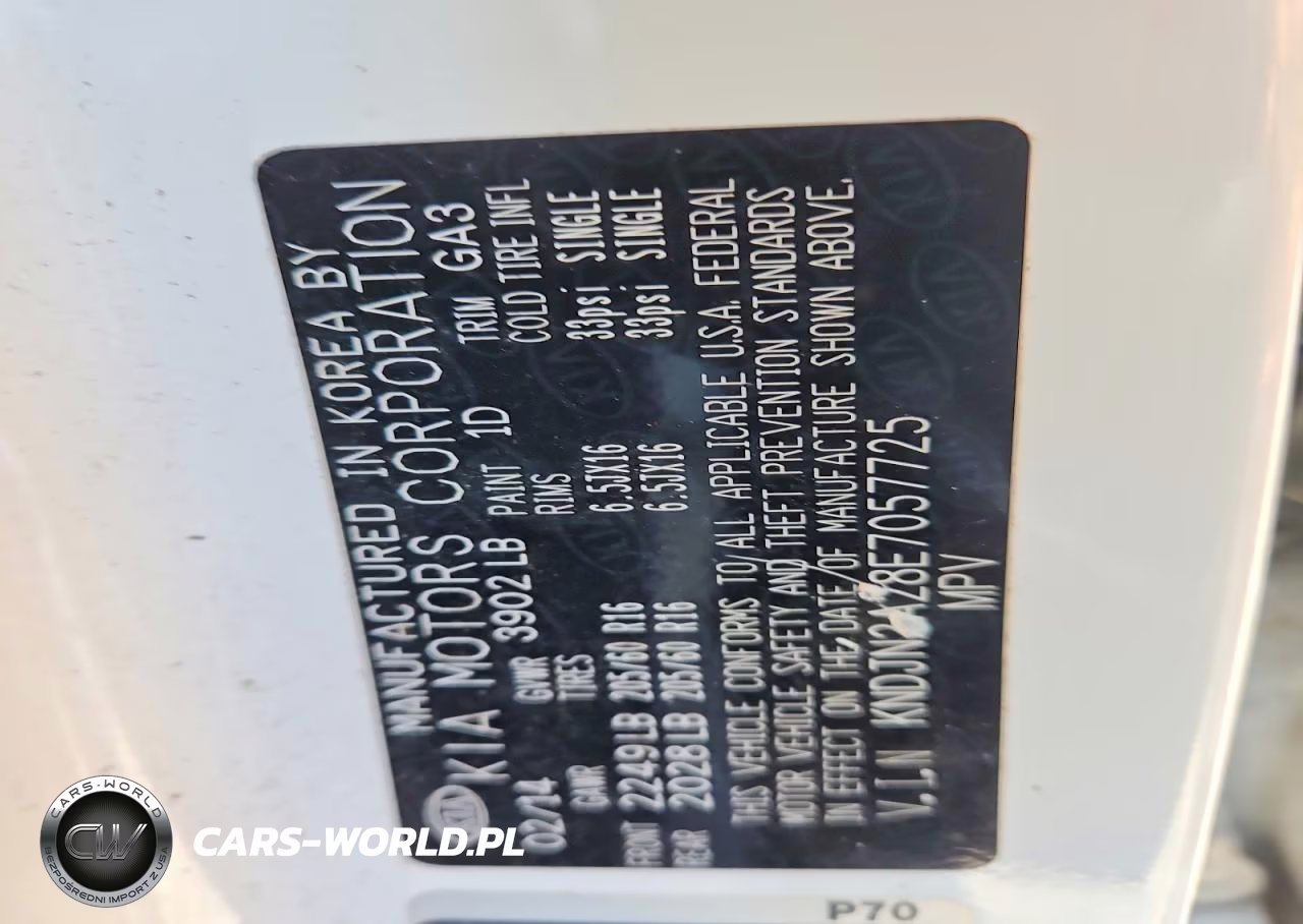 2014 Kia Soul Base VIN:KNDJN2A28E7057725 - 14
