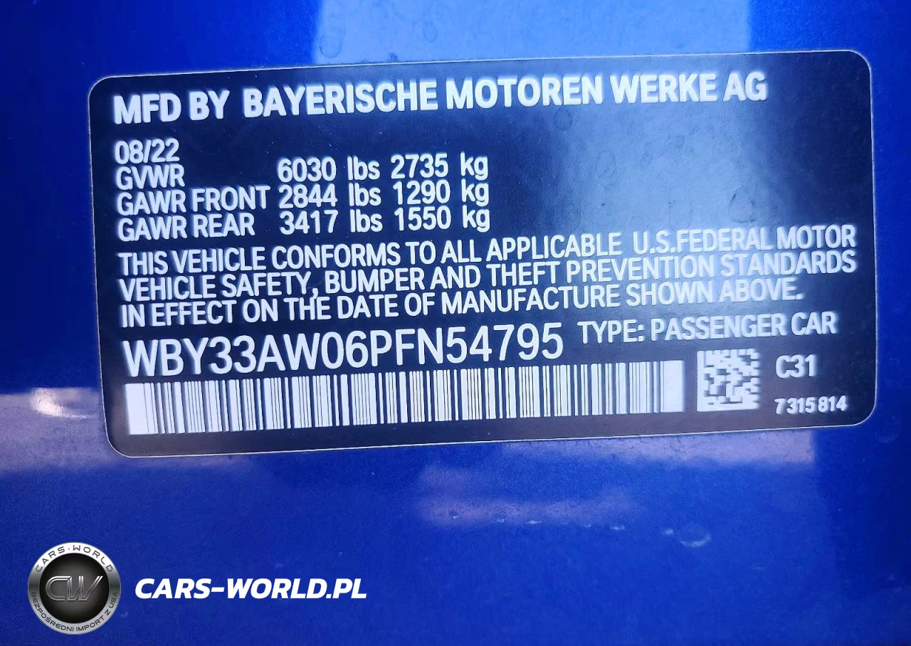 2023 BMW I4 M50 VIN:WBY33AW06PFN54795 - 13