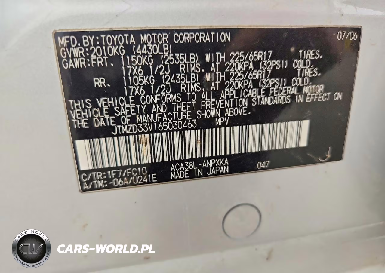 2006 Toyota Rav4 Base VIN:JTMZD33V165030463 - 12