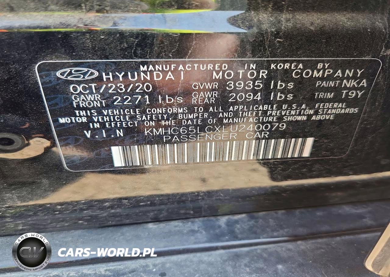 2020 Hyundai Ioniq Blue VIN:KMHC65LCXLU240079 - 12