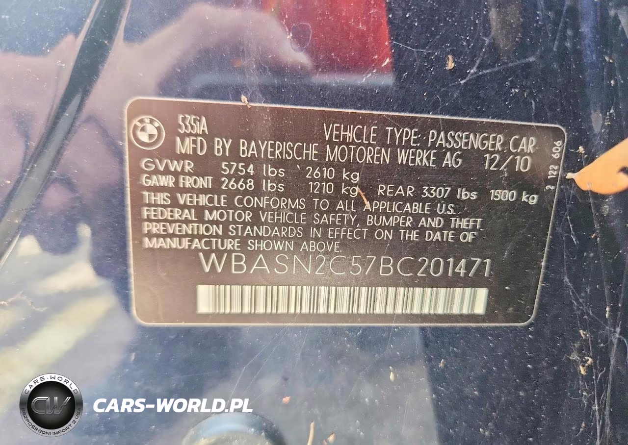 2011 BMW 535 Gt VIN:WBASN2C57BC201471 - 14