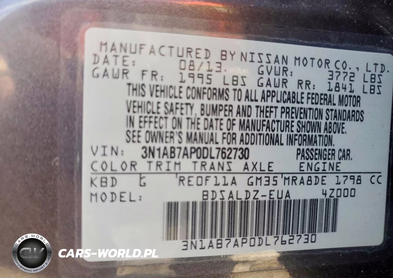 2013 Nissan Sentra S VIN:3N1AB7AP0DL762730 - 13