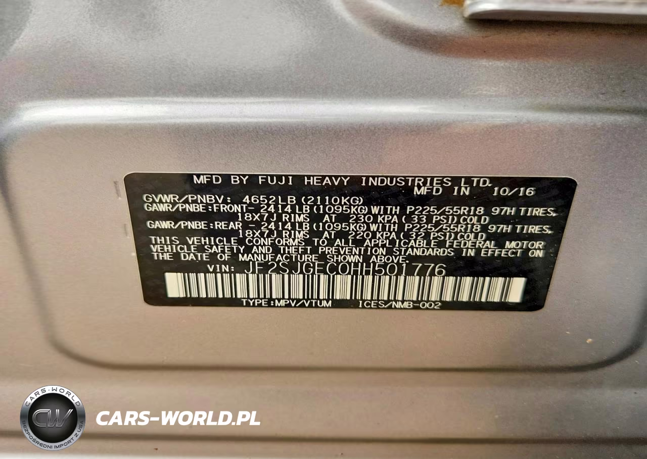 2017 Subaru Forester 2.0Xt Premium VIN:JF2SJGEC0HH501776 - 13