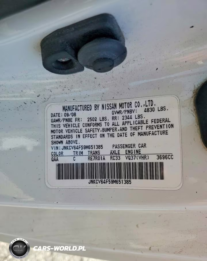 2009 Infiniti G37 Coupe X VIN:JNKCV64F59M651385 - 12