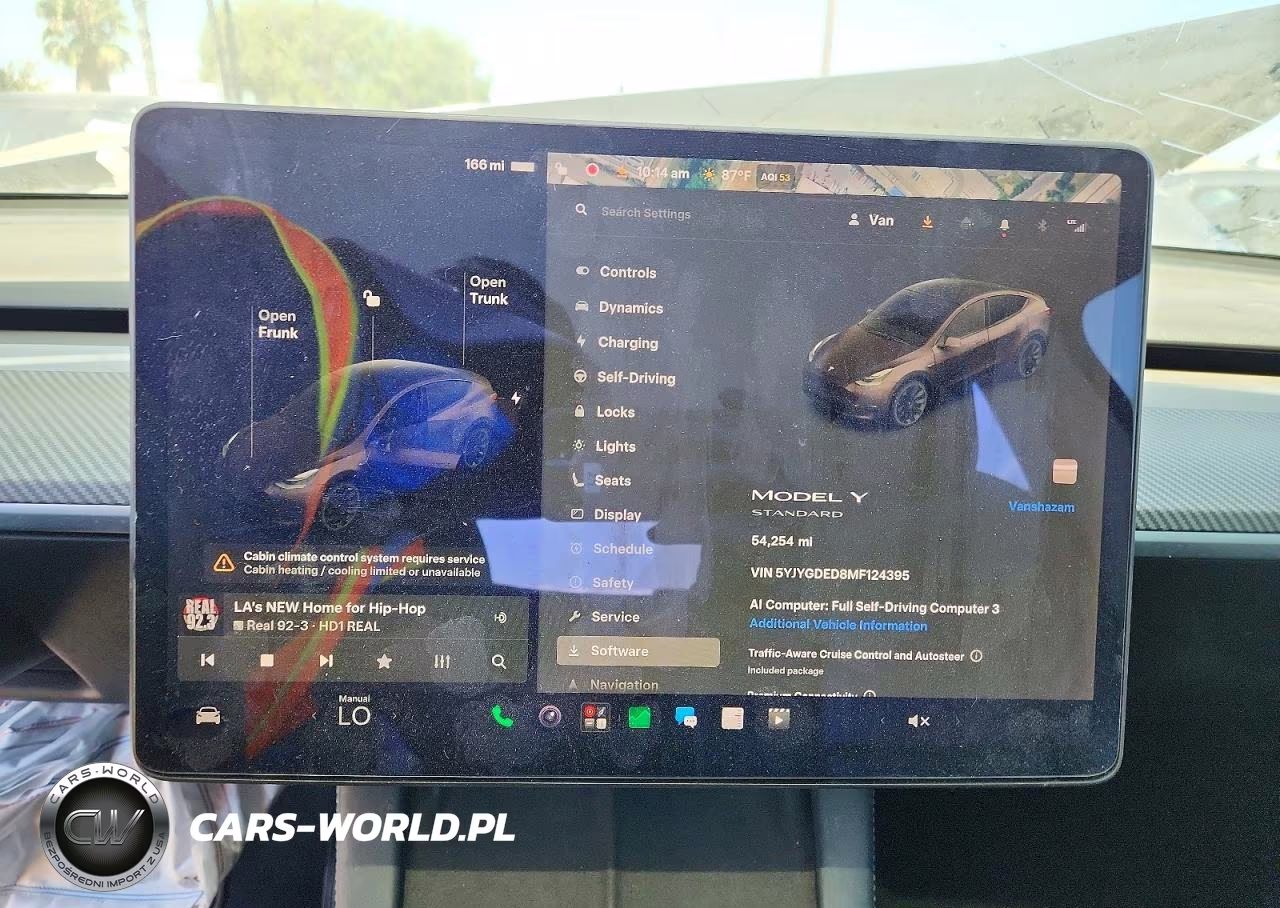 2021 Tesla Model Y VIN:5YJYGDED8MF124395 - 9