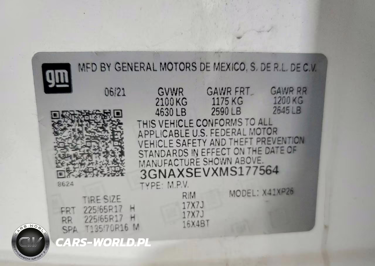 2021 Chevrolet Equinox Ls VIN:3GNAXSEVXMS177564 - 12