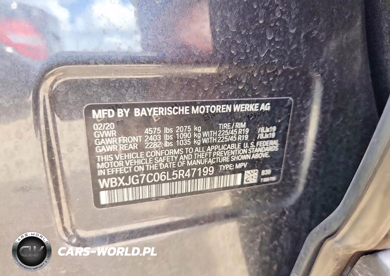 2020 BMW X1 Sdrive28I VIN:WBXJG7C06L5R47199 - 12