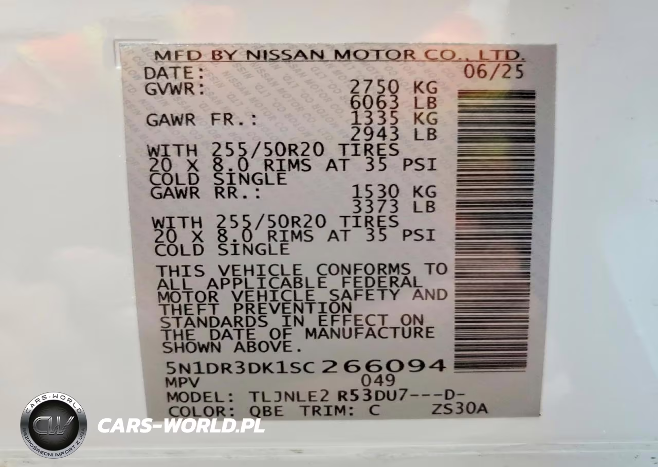 2025 Nissan Pathfinder Platinum VIN:5N1DR3DK1SC266094 - 14