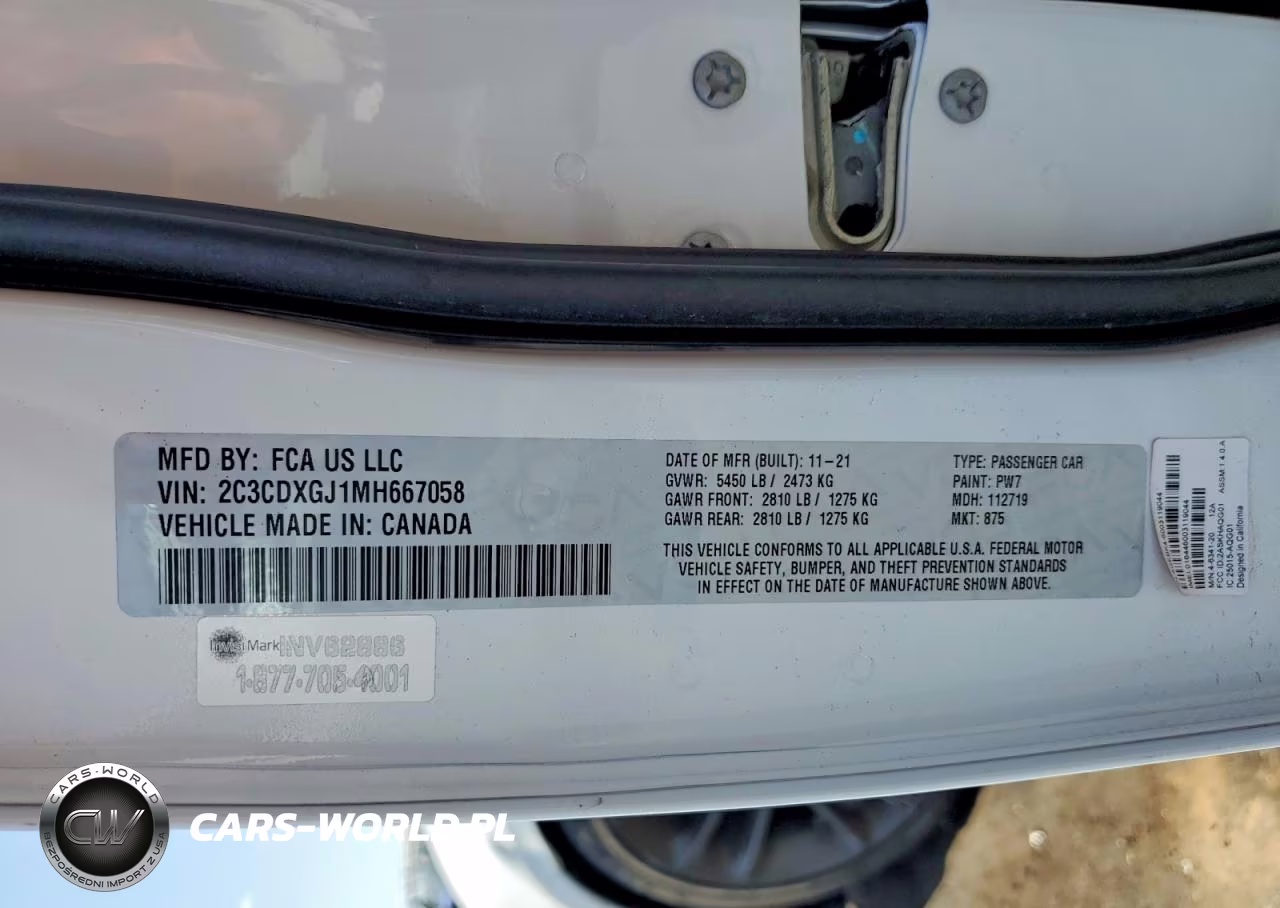 2021 Dodge Charger Scat Pack VIN:2C3CDXGJ1MH667058 - 12