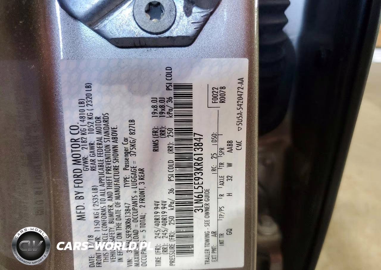 2019 Lincoln Mkz Reserve Ii VIN:3LN6L5E93KR613847 - 12