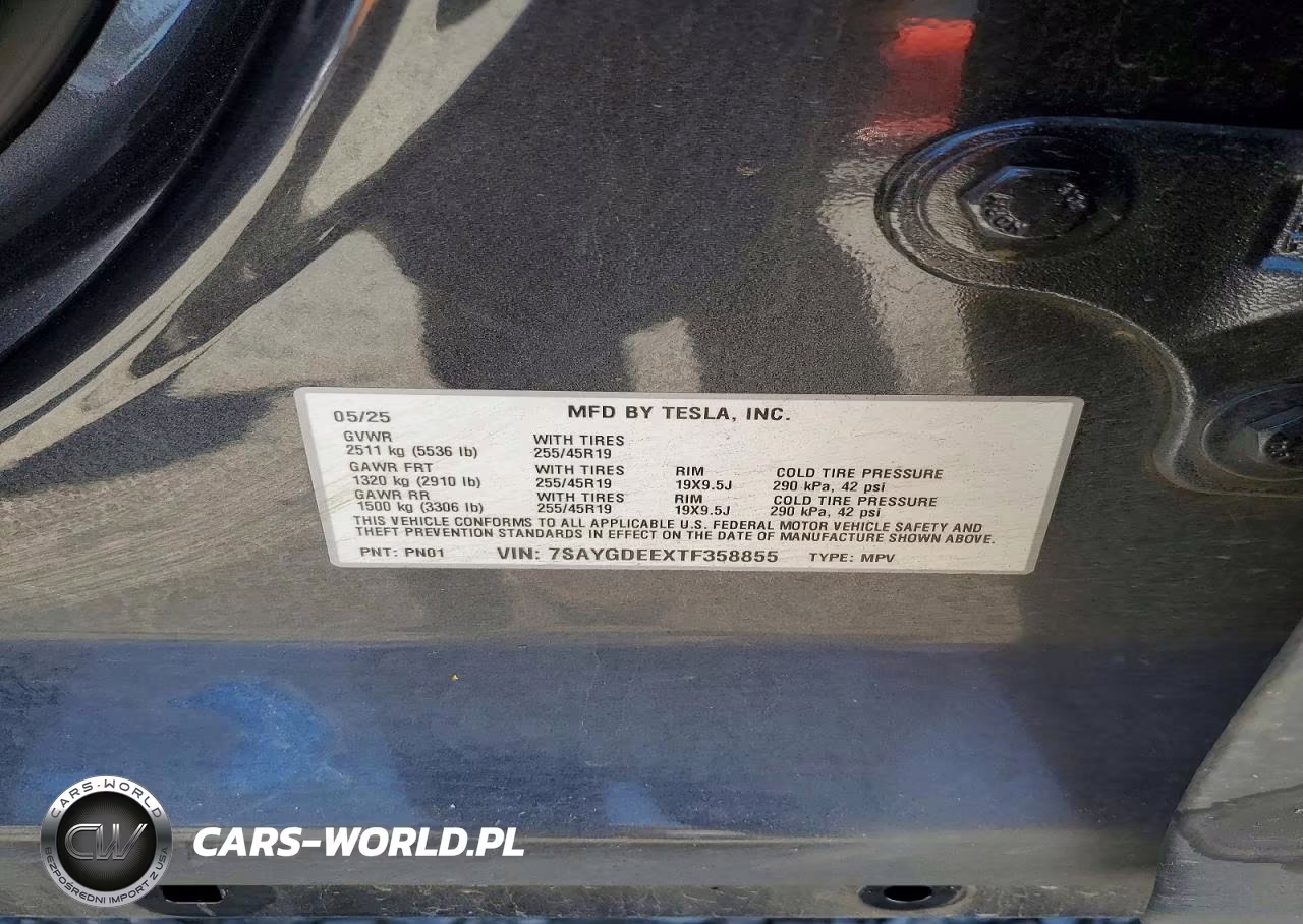 2026 Tesla Model Y VIN:7SAYGDEEXTF358855 - 14