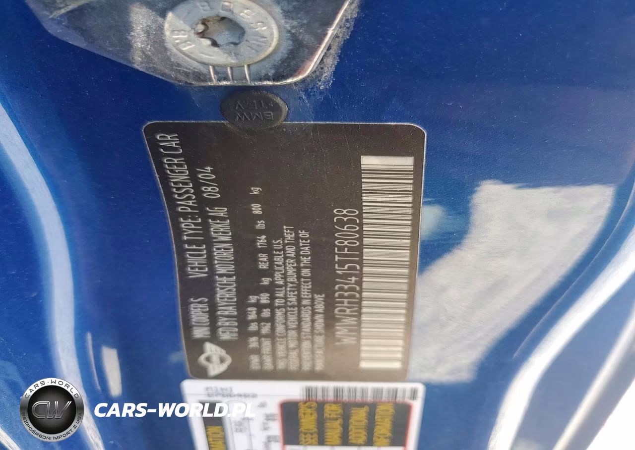 2005 Mini Cooper S VIN:WMWRH33415TF80638 - 13