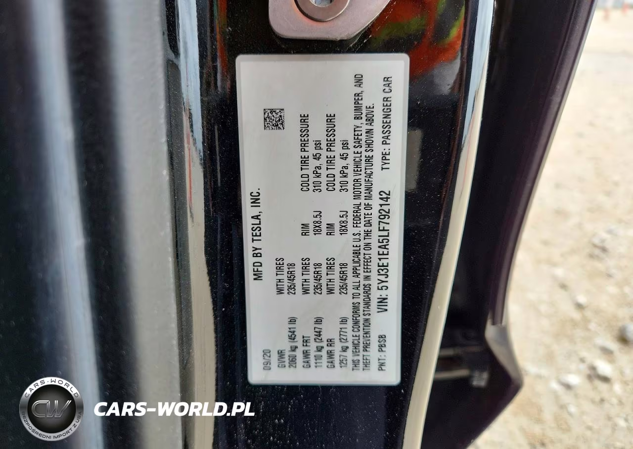 2020 Tesla Model 3 VIN:5YJ3E1EA5LF792142 - 13