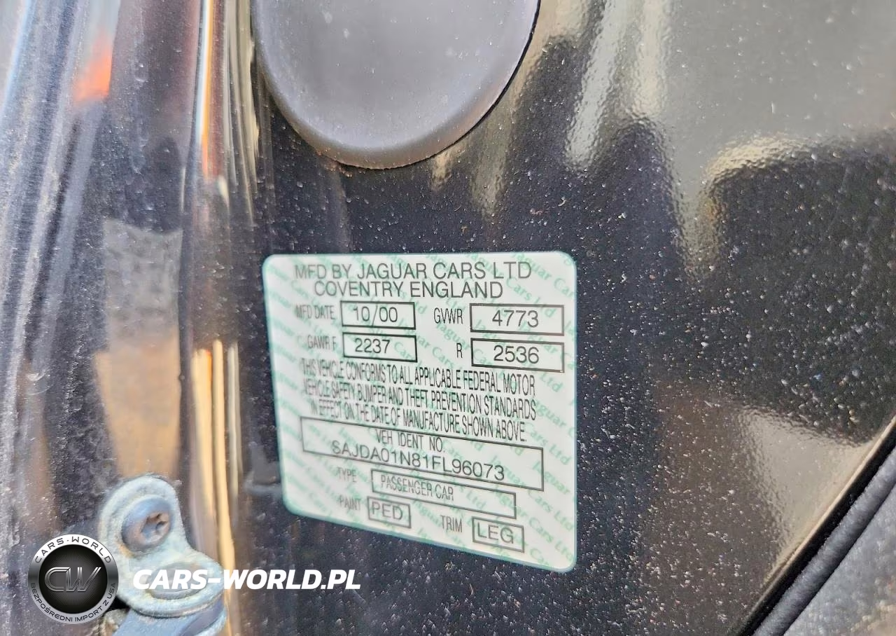 2001 Jaguar S-Type VIN:SAJDA01N81FL96073 - 13