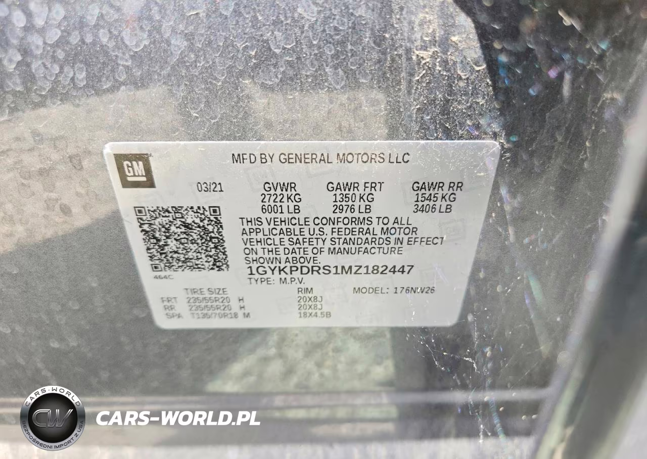 2021 Cadillac Xt6 Premium Luxury VIN:1GYKPDRS1MZ182447 - 13