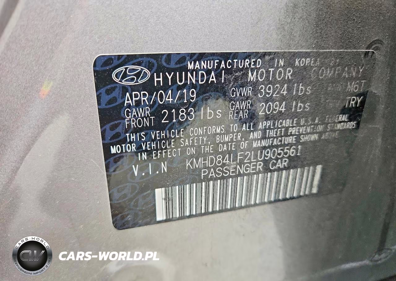 2020 Hyundai Elantra Value Edition VIN:KMHD84LF2LU905561 - 12