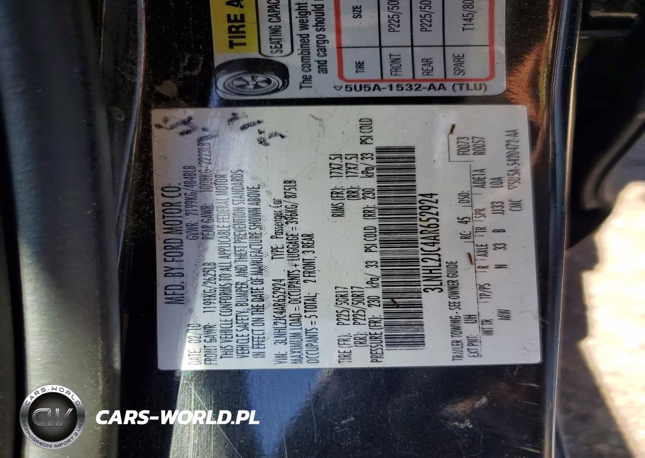 2010 Lincoln Mkz VIN:3LNHL2JC4AR652924 - 12