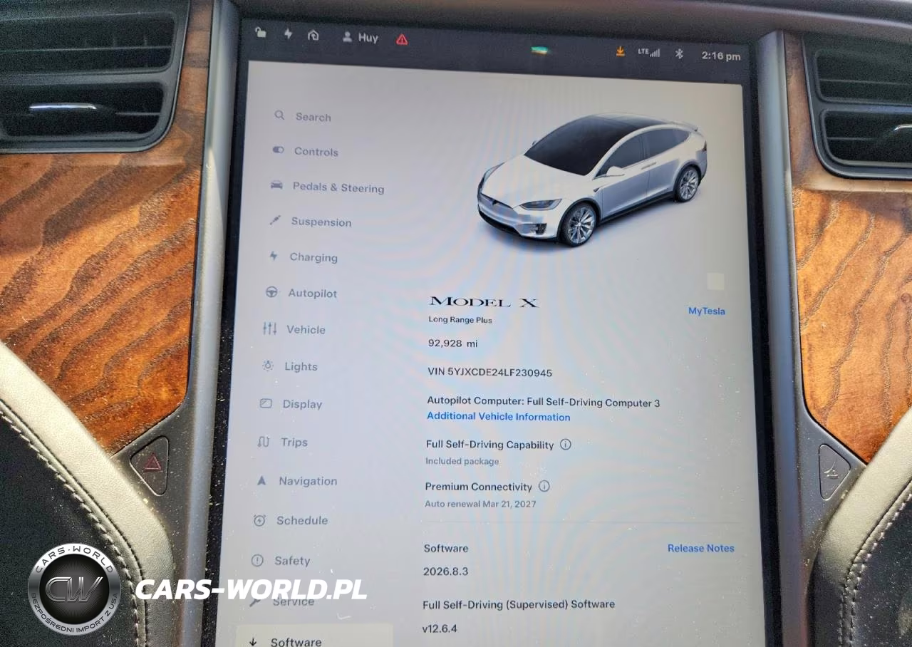 2020 Tesla Model X VIN:5YJXCDE24LF230945 - 9