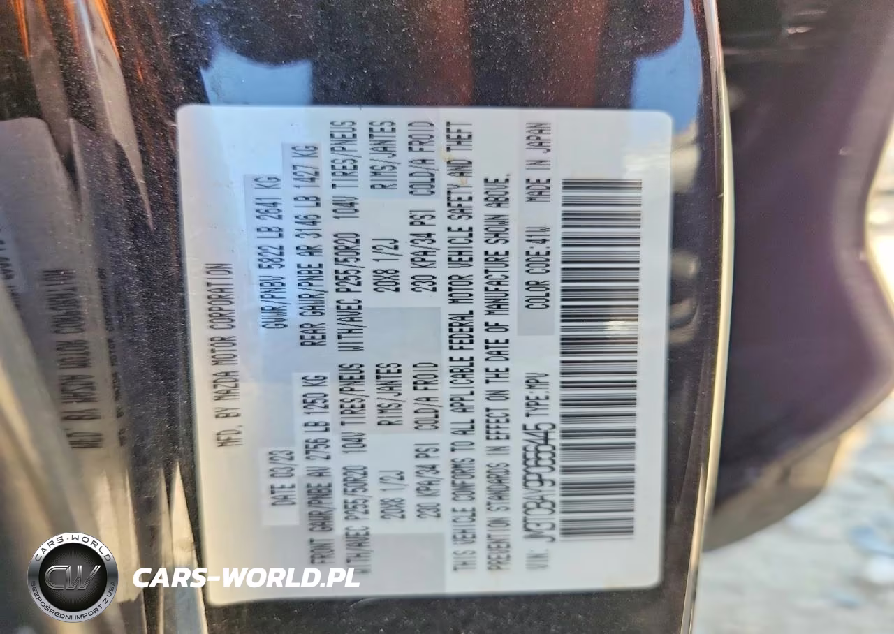 2023 Mazda Cx-9 Touring Plus VIN:JM3TCBAY9P0656445 - 13