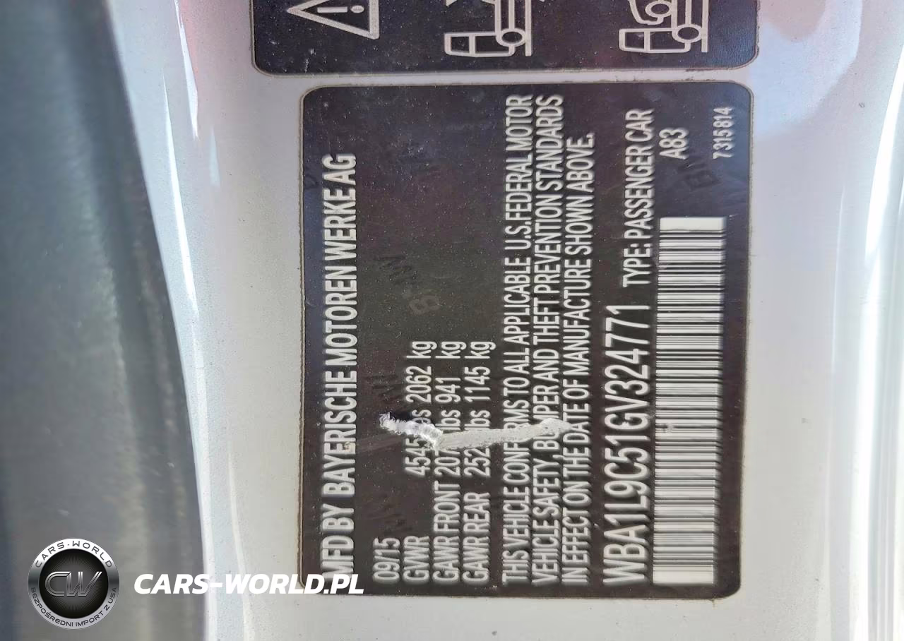 2016 BMW Motorrad 228I VIN:WBA1L9C51GV324771 - 12