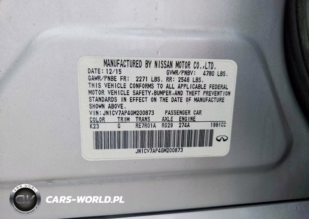 2016 Infiniti Q50 2.0T Premium VIN:JN1CV7AP4GM200873 - 12