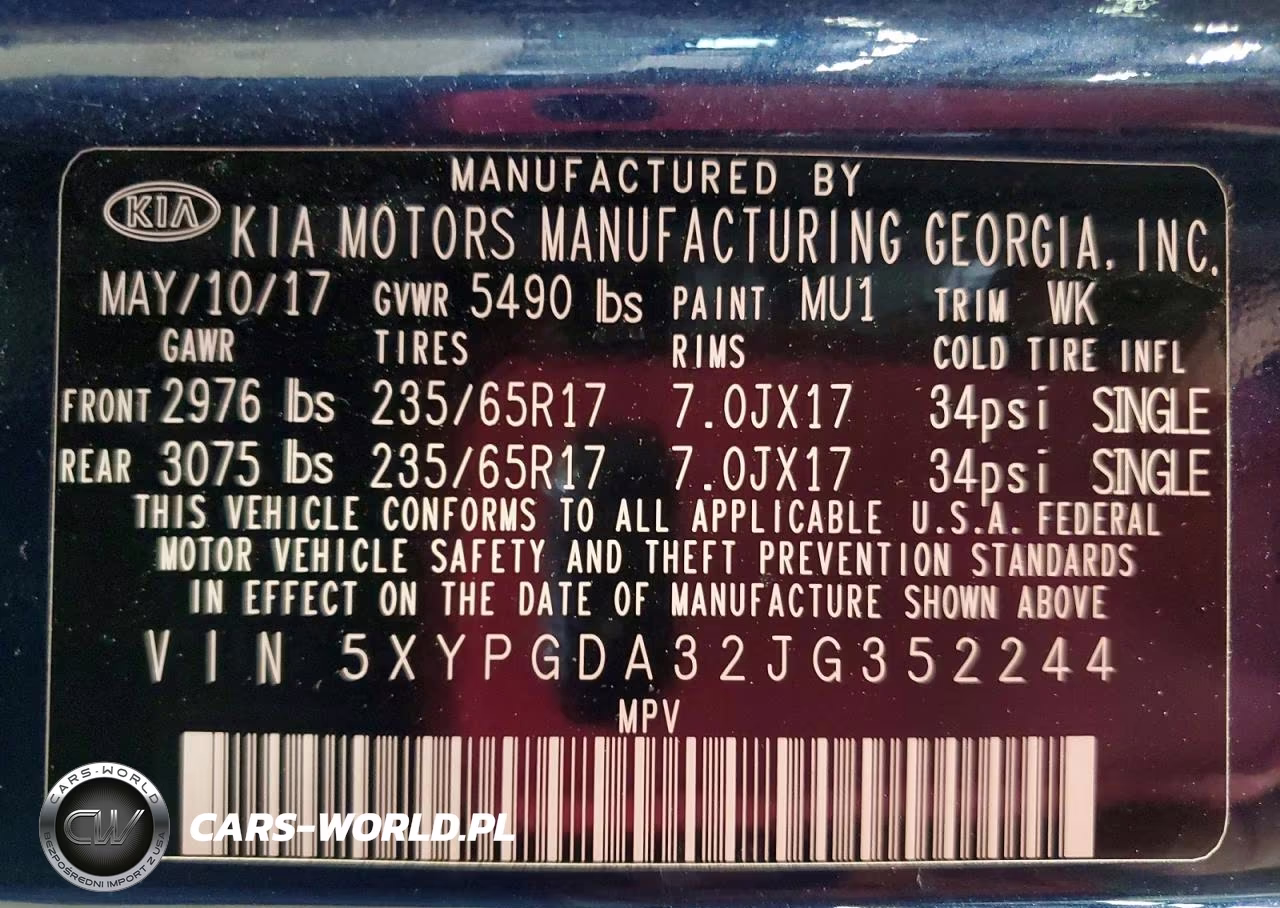 2018 Kia Sorento Lx VIN:5XYPGDA32JG352244 - 13