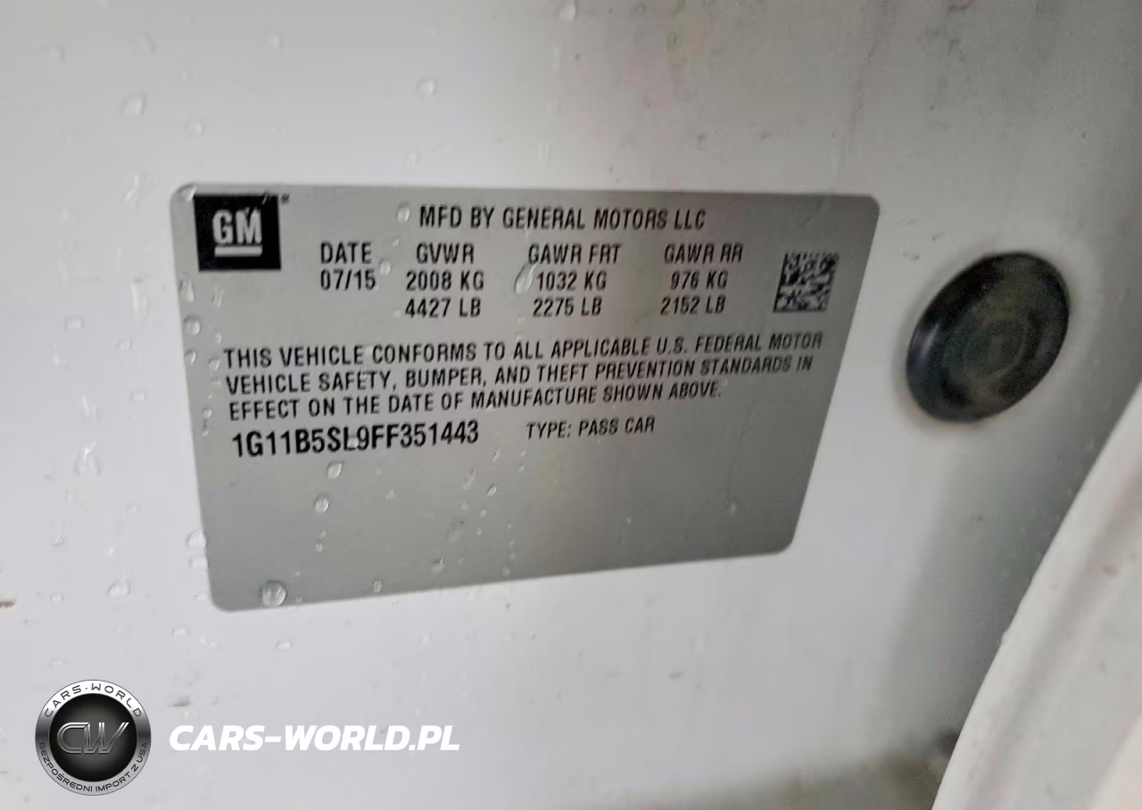 2015 Chevrolet Malibu Ls VIN:1G11B5SL9FF351443 - 12