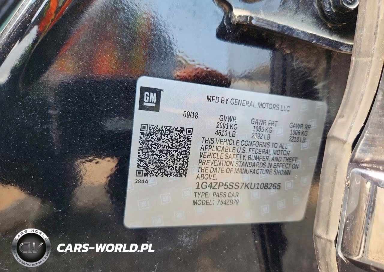 2019 Buick Lacrosse Essence VIN:1G4ZP5SS7KU108265 - 13