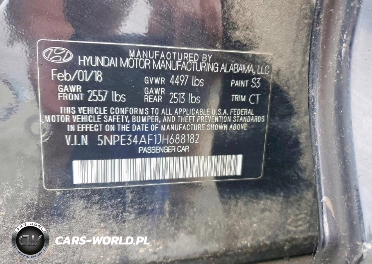 2018 Hyundai Sonata Sel VIN:5NPE34AF1JH688182 - 12