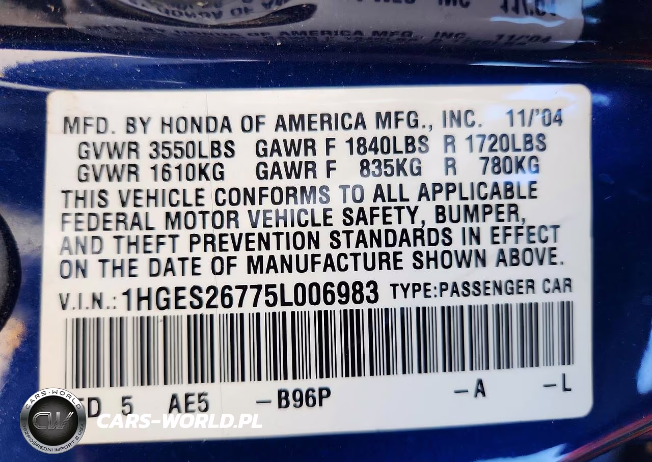 2005 Honda Civic Ex VIN:1HGES26775L006983 - 13