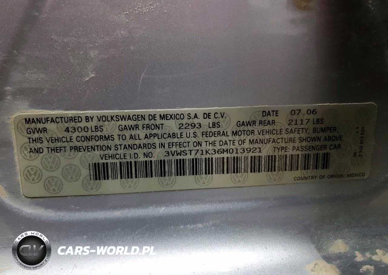2006 Volkswagen Jetta Tdi Option Package 1 VIN:3VWST71K36M013921 - 13