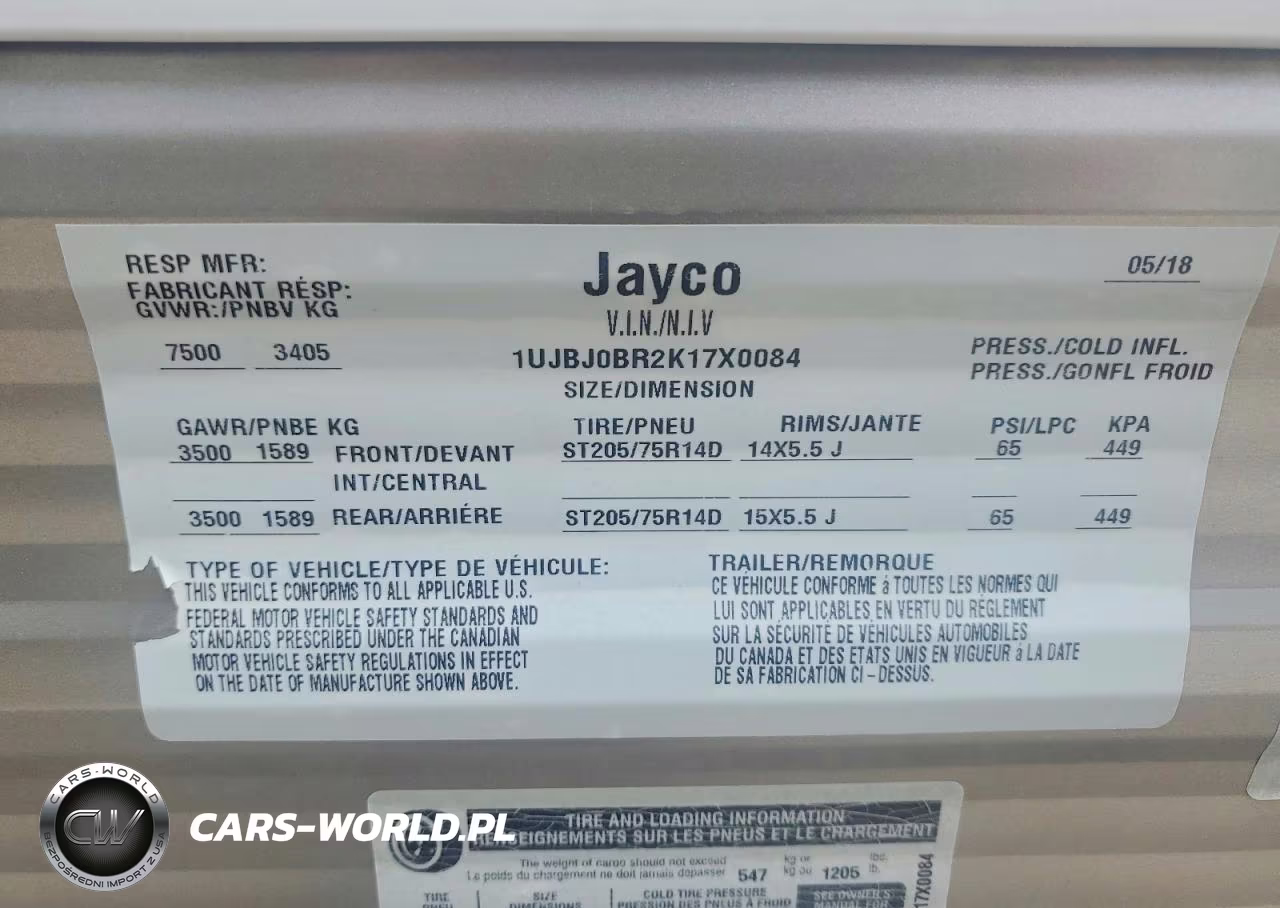 2019 Jayco Jay Flight Slx Camper VIN:1UJBJ0BR2K17X0084 - 10