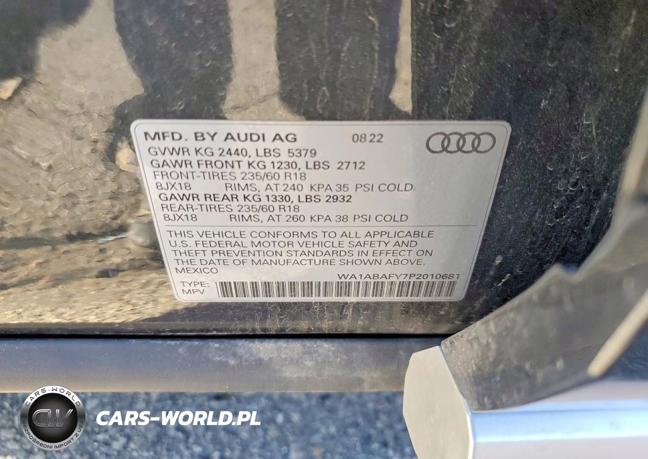 2023 Audi Q5 Premium 40 VIN:WA1ABAFY7P2010681 - 13