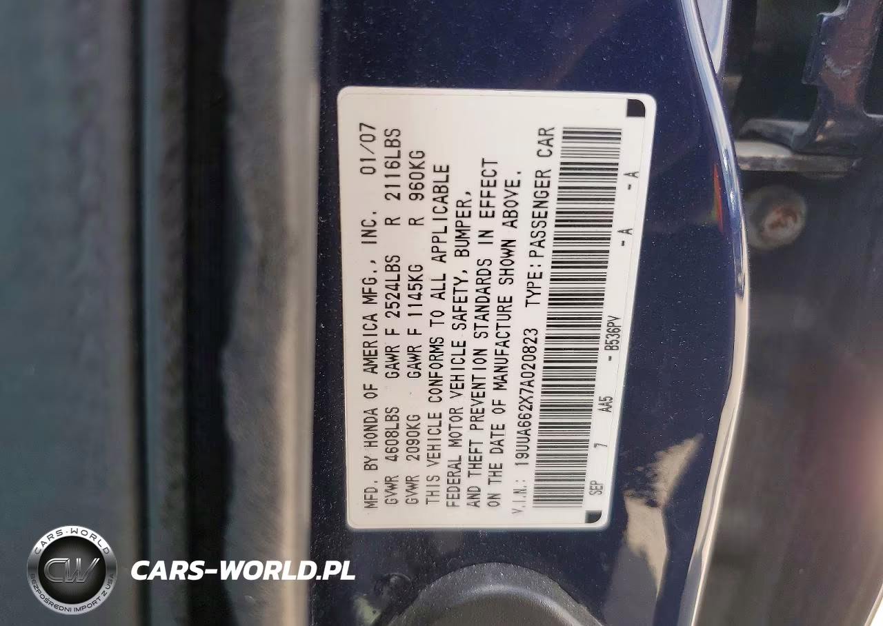 2007 Acura Tl VIN:19UUA662X7A020823 - 12