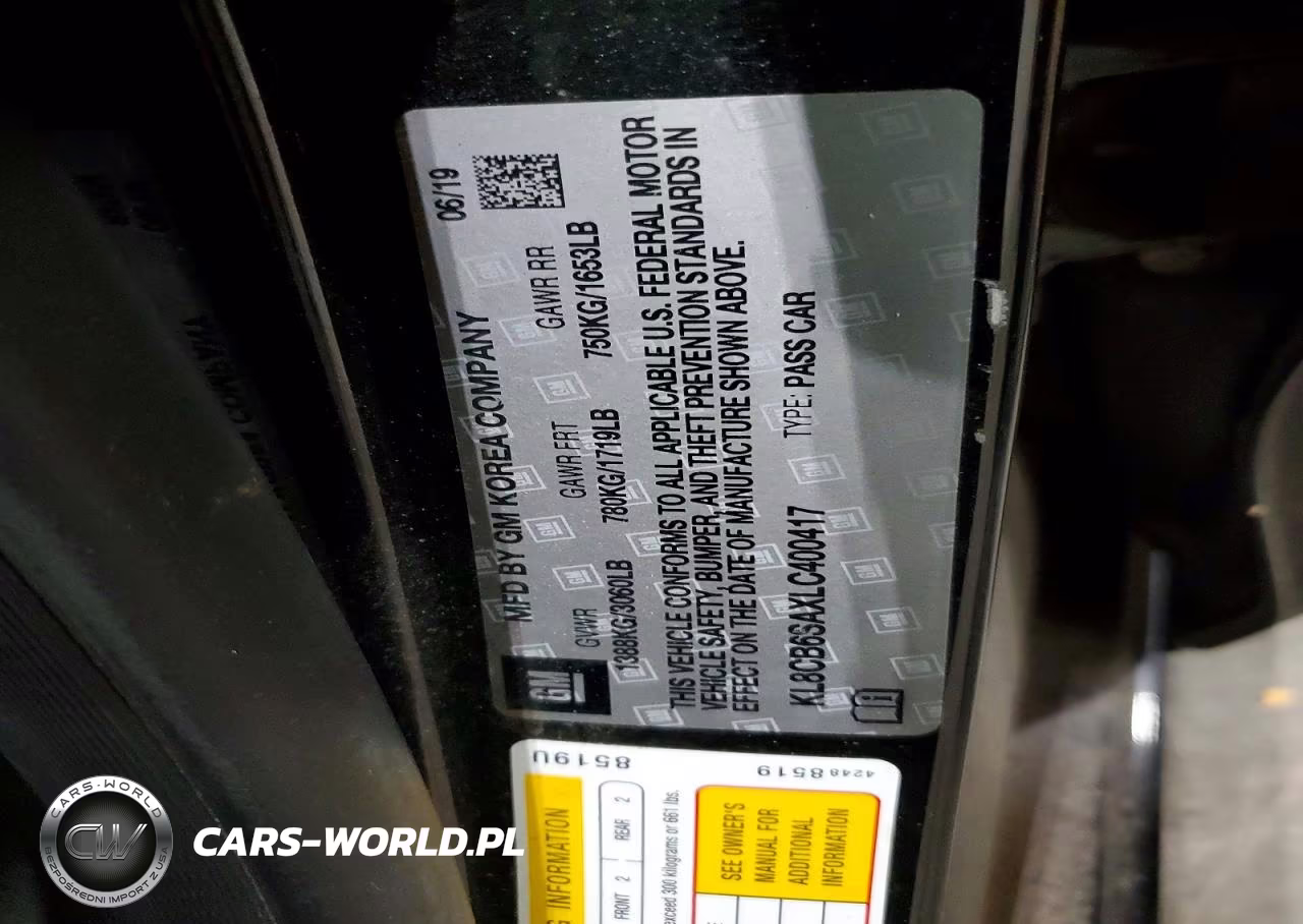 2020 Chevrolet Spark Ls VIN:KL8CB6SAXLC400417 - 12