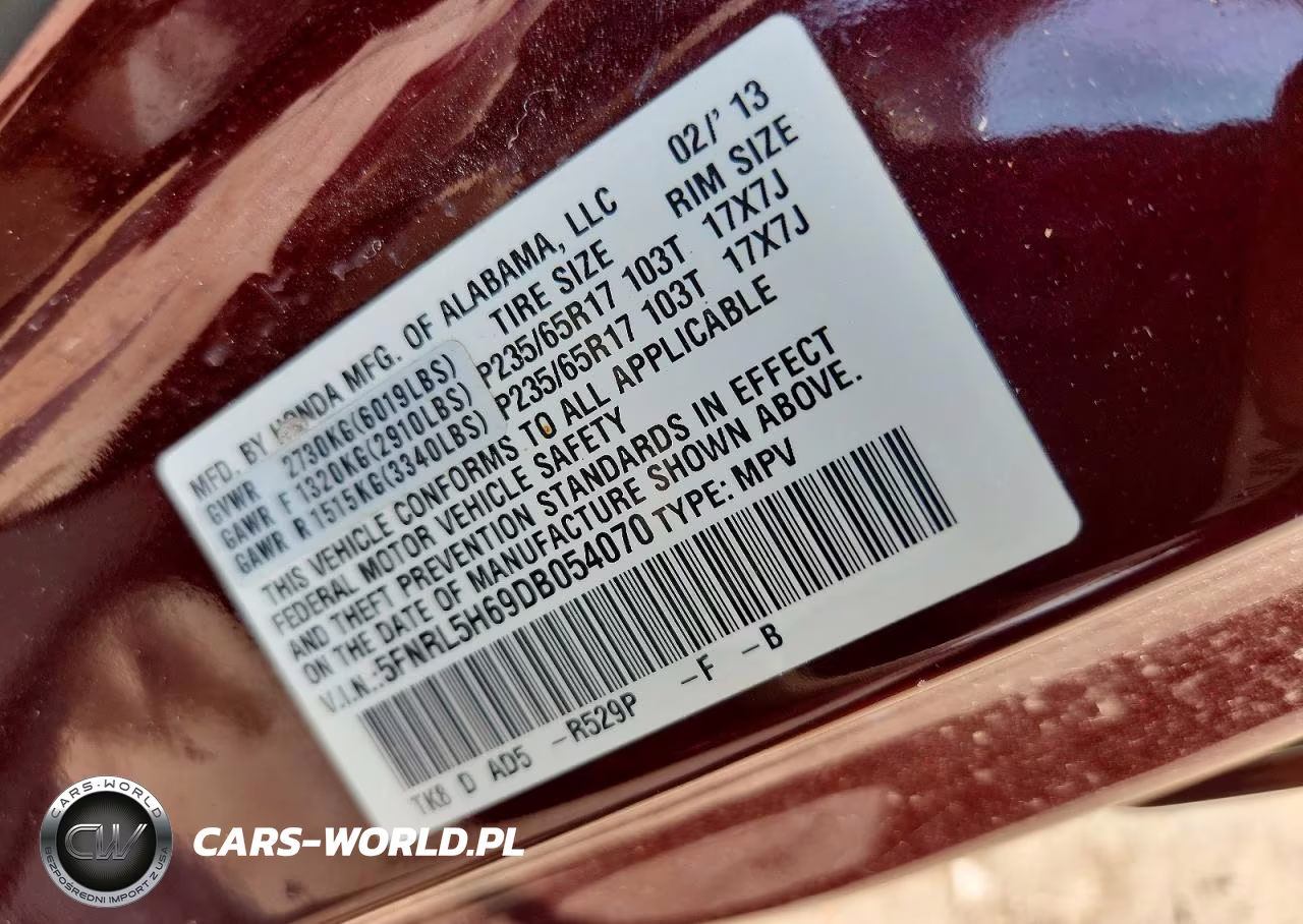 2013 Honda Odyssey Exl VIN:5FNRL5H69DB054070 - 13