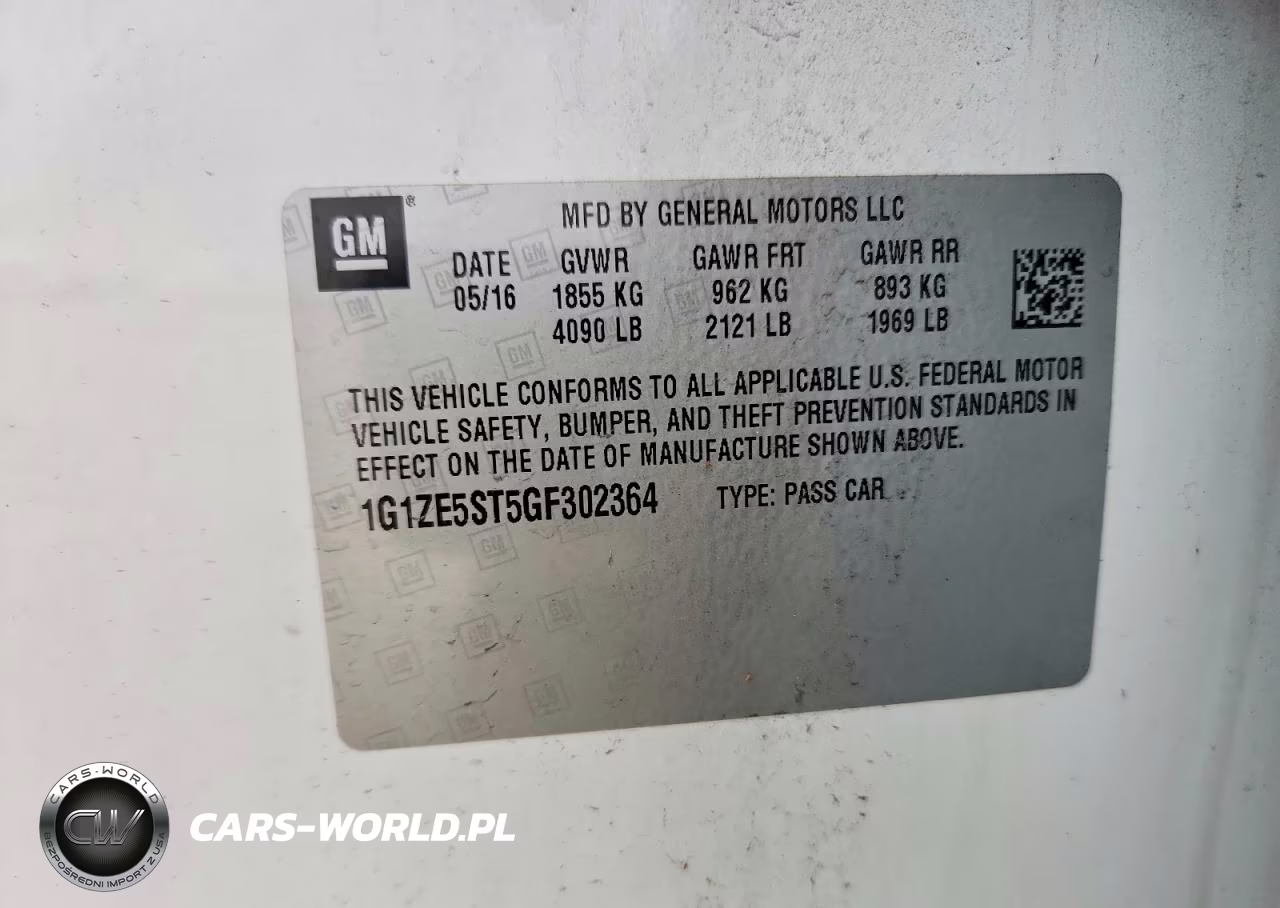 2016 Chevrolet Malibu Lt VIN:1G1ZE5ST5GF302364 - 12