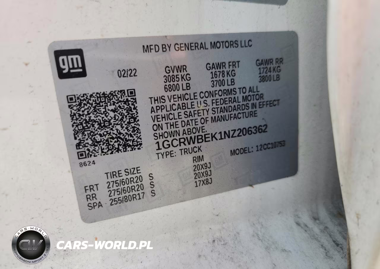 2022 Chevrolet Silverado Ltd C1500 Custom VIN:1GCRWBEK1NZ206362 - 12