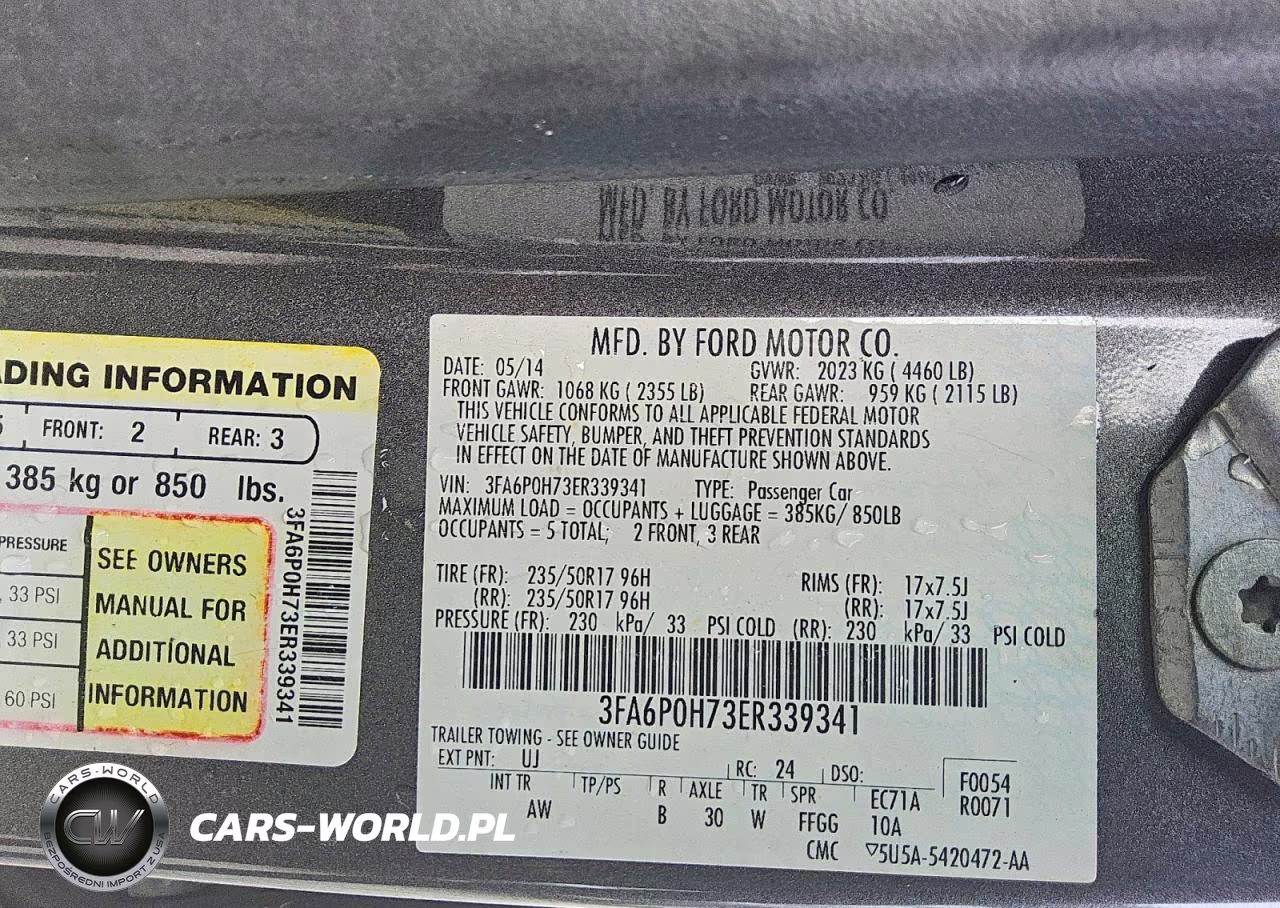 2014 Ford Fusion Se VIN:3FA6P0H73ER339341 - 12